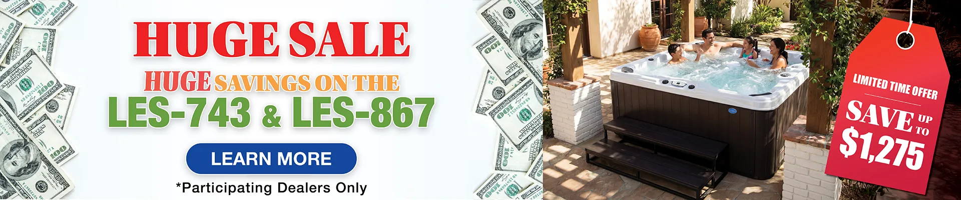 Calspas hot tub being used in a family setting - Traverse City